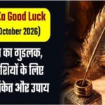 Aaj Ka Good Luck (9th October 2026): आज का गुडलक, 12 राशियों के लिए शुभ संकेत और उपाय