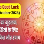 Aaj Ka Good Luck ( 19th October 2026):  आज का गुडलक, 12 राशियों के लिए शुभ संकेत और उपाय