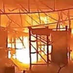 राधा स्वामी सत्संग घर नजदीक बड़ा हादसा! 2000 गज में फैले गोदाम को लगी भयानक आग