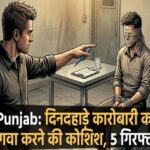 Punjab : दिनदहाड़े कारोबारी को अगवा करने की कोशिश, 5 गिरफ्तार